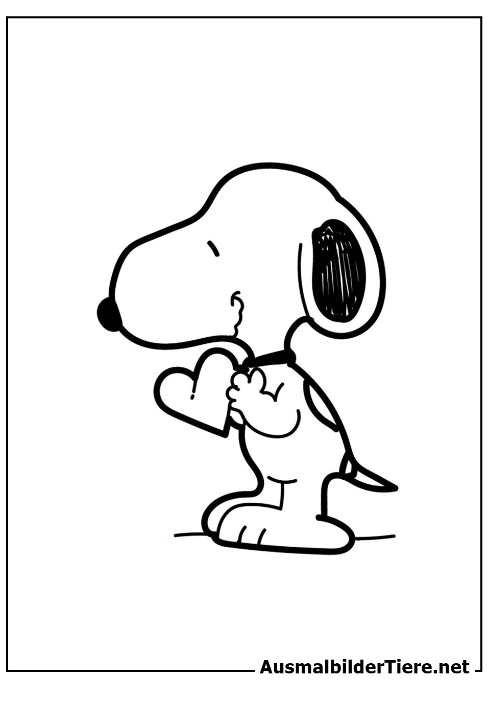 Ausmalbilder Snoopy – 10 Stück, Malvorlagen Kostenlos als PDF